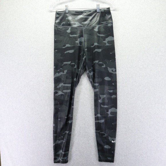 Nike Pants - Nike Leggings Womens Medium Dri-Fit Activewear Yoga Pants Gym Athletic Gray Camo